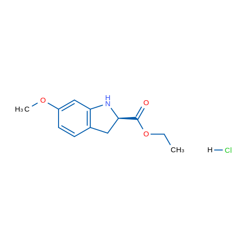 (R)-Ethyl 6-methoxyindoline-2-carboxylate hydrochloride 1g