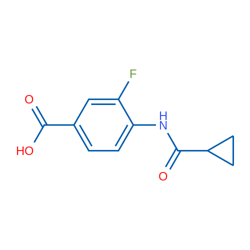 4-(Cyclopropanecarboxamido)-3-fluorobenzoic acid 1g