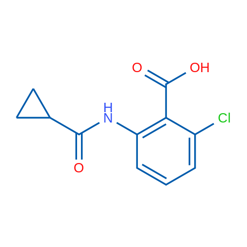 2-Chloro-6-(cyclopropanecarboxamido)benzoic acid 5g