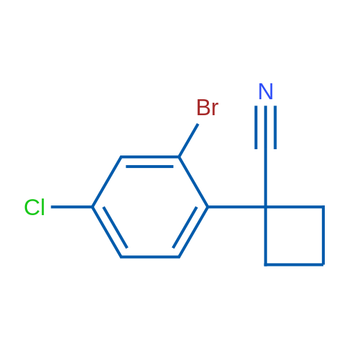 1-(2-Bromo-4-chlorophenyl)cyclobutane-1-carbonitrile 1g