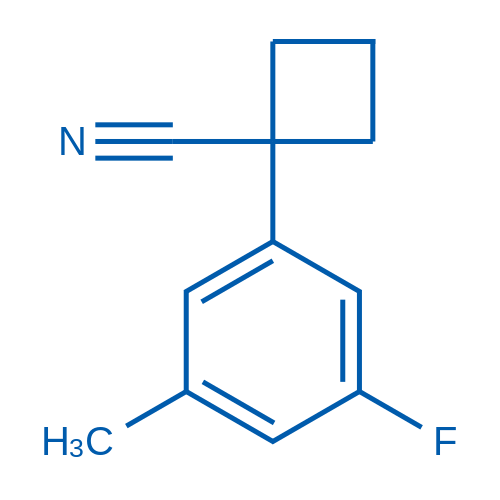 1-(3-Fluoro-5-methylphenyl)cyclobutane-1-carbonitrile 1g