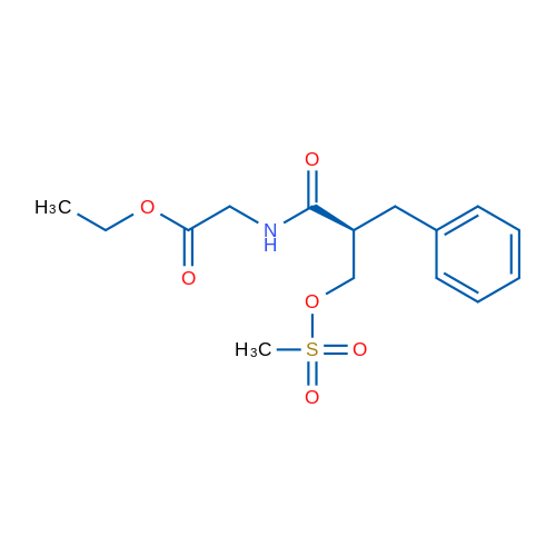 (S)-Ethyl 2-(2-benzyl-3-((methylsulfonyl)oxy)propanamido)acetate 1g