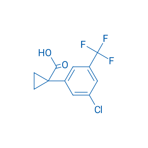 1-(3-Chloro-5-(trifluoromethyl)phenyl)cyclopropane-1-carboxylic acid 250mg