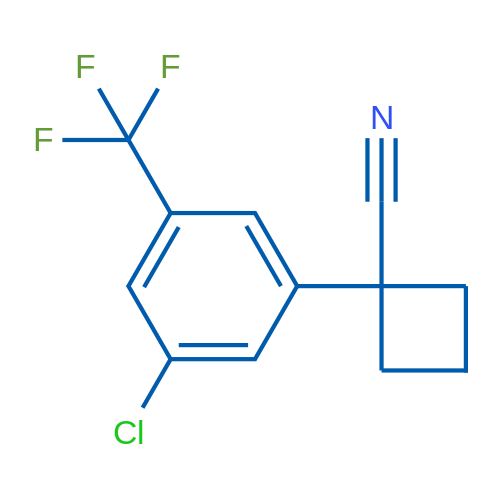 1-(3-Chloro-5-(trifluoromethyl)phenyl)cyclobutane-1-carbonitrile 1g