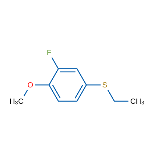 Ethyl(3-fluoro-4-methoxyphenyl)sulfane 1g