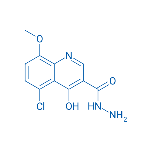 5-Chloro-4-hydroxy-8-methoxyquinoline-3-carbohydrazide 1g