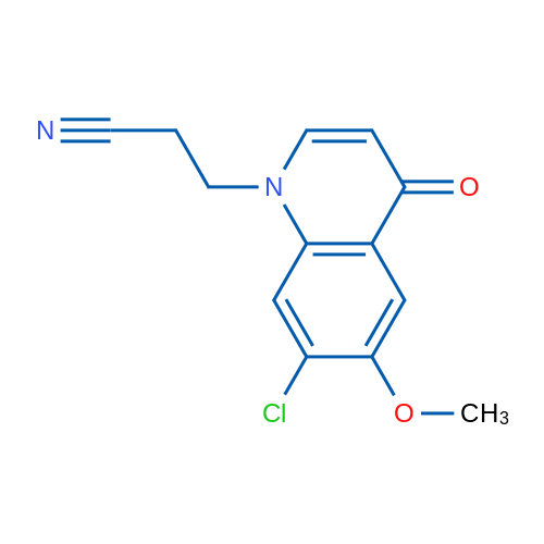 3-(7-Chloro-6-methoxy-4-oxoquinolin-1(4H)-yl)propanenitrile 1g
