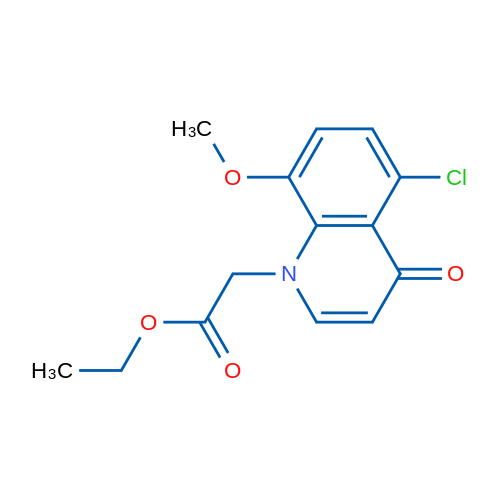 Ethyl 2-(5-chloro-8-methoxy-4-oxoquinolin-1(4H)-yl)acetate 1g
