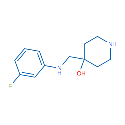 4-{[(3-fluorophenyl)amino]methyl}piperidin-4-ol 1g