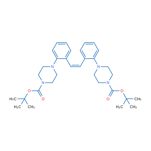 tert-Butyl 4-{2-[(Z)-2-(2-{4-[(tert-butoxy)carbonyl]piperazin-1-yl}phenyl)ethenyl]phenyl}piperazine-1-carboxylate 1g
