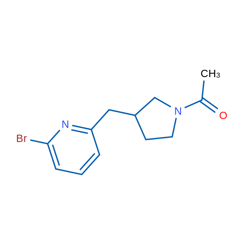 1-(3-((6-Bromopyridin-2-yl)methyl)pyrrolidin-1-yl)ethanone 1g