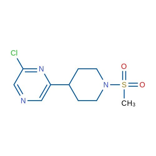 2-Chloro-6-(1-(methylsulfonyl)piperidin-4-yl)pyrazine 1g
