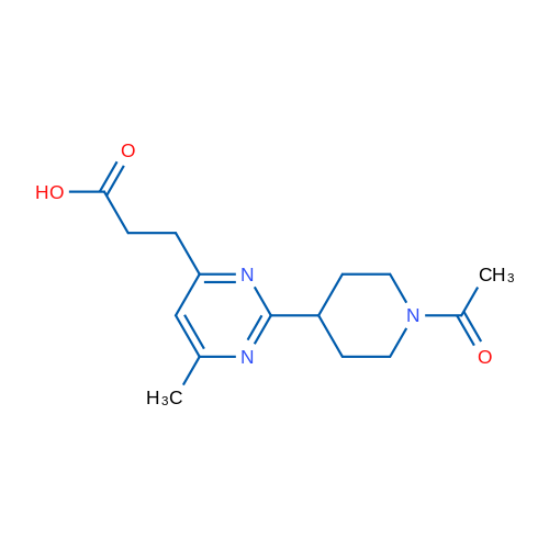 3-(2-(1-Acetylpiperidin-4-yl)-6-methylpyrimidin-4-yl)propanoic acid 1g