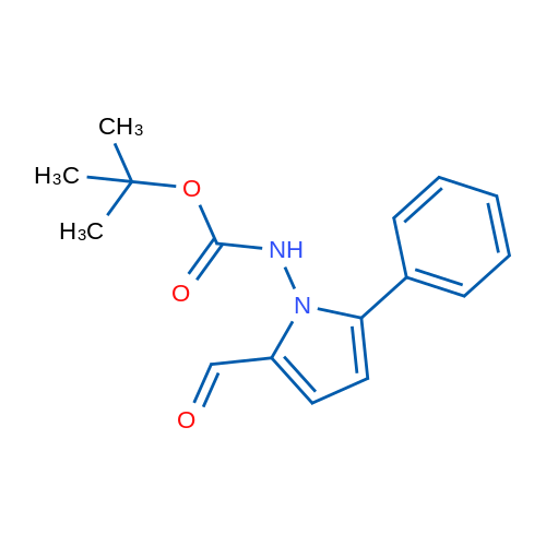 tert-Butyl (2-formyl-5-phenyl-1H-pyrrol-1-yl)carbamate 1g