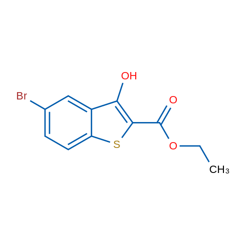 Ethyl 5-bromo-3-hydroxybenzo[b]thiophene-2-carboxylate 1g