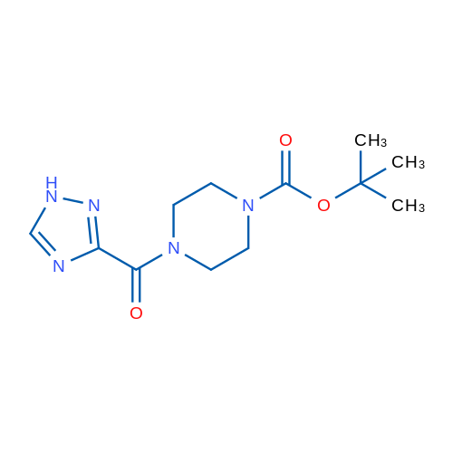 tert-Butyl 4-(1H-1,2,4-triazole-3-carbonyl)piperazine-1-carboxylate 1g