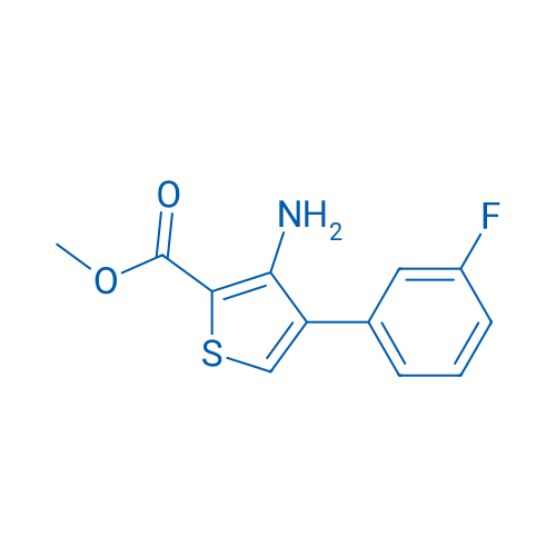 Methyl 3-amino-4-(3-fluorophenyl)thiophene-2-carboxylate 250mg