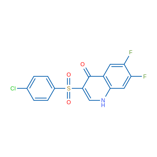 3-(4-Chlorobenzenesulfonyl)-6,7-difluoro-1,4-dihydroquinolin-4-one 1g