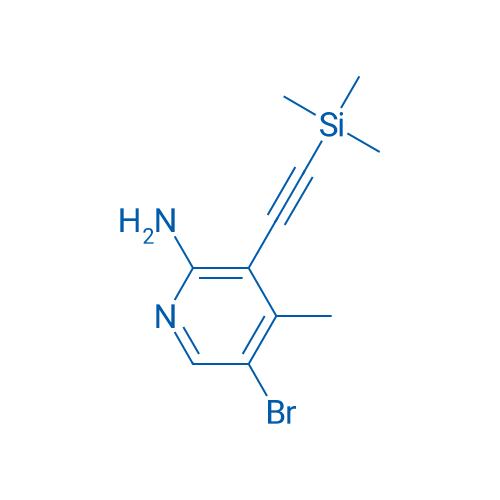 5-Bromo-4-methyl-3-((trimethylsilyl)ethynyl)pyridin-2-amine 5g