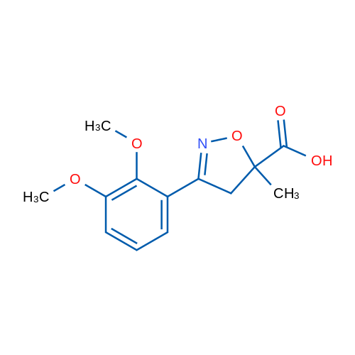 3-(2,3-Dimethoxyphenyl)-5-methyl-4,5-dihydroisoxazole-5-carboxylic acid 1g