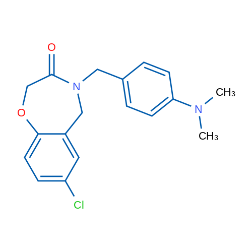 7-Chloro-4-{[4-(dimethylamino)phenyl]methyl}-2,3,4,5-tetrahydro-1,4-benzoxazepin-3-one 1g