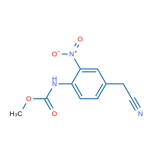 Methyl (4-(cyanomethyl)-2-nitrophenyl)carbamate 1g