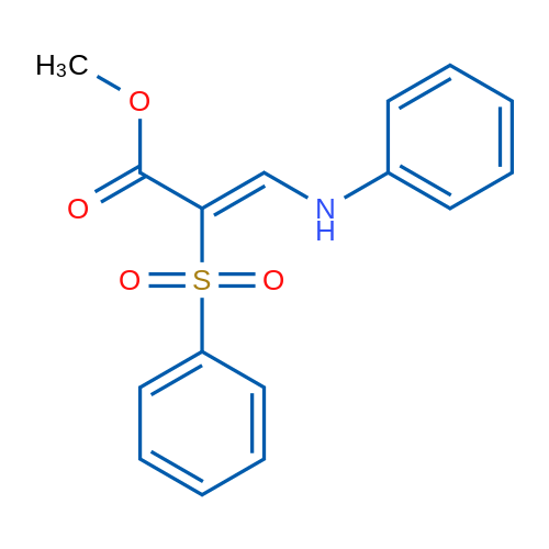Methyl (2Z)-2-(benzenesulfonyl)-3-(phenylamino)prop-2-enoate 1g