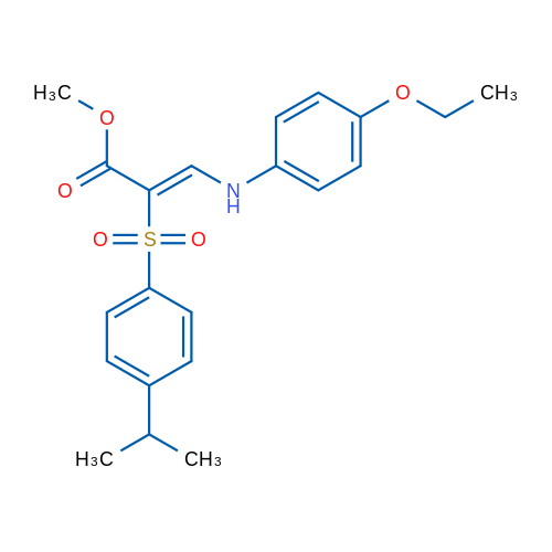 Methyl (2Z)-3-[(4-ethoxyphenyl)amino]-2-[4-(propan-2-yl)benzenesulfonyl]prop-2-enoate 1g