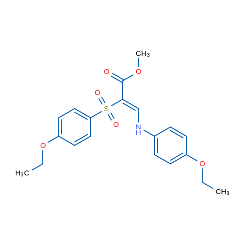 Methyl (2Z)-2-(4-ethoxybenzenesulfonyl)-3-[(4-ethoxyphenyl)amino]prop-2-enoate 1g