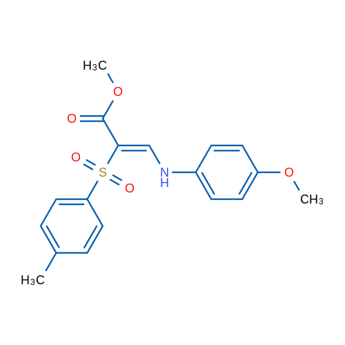 Methyl (2Z)-3-[(4-methoxyphenyl)amino]-2-(4-methylbenzenesulfonyl)prop-2-enoate 1g
