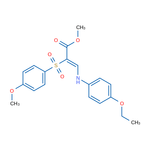 Methyl (2Z)-3-[(4-ethoxyphenyl)amino]-2-(4-methoxybenzenesulfonyl)prop-2-enoate 1g