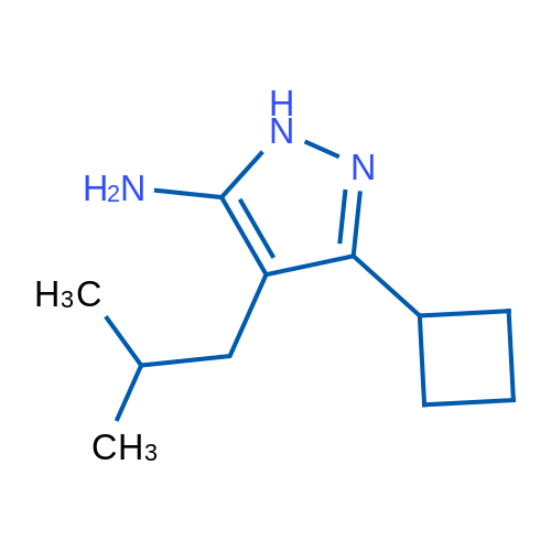 3-Cyclobutyl-4-(2-methylpropyl)-1h-pyrazol-5-amine 1g