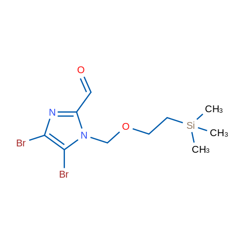 4,5-Dibromo-1-((2-(trimethylsilyl)ethoxy)methyl)-1H-imidazole-2-carbaldehyde 250mg
