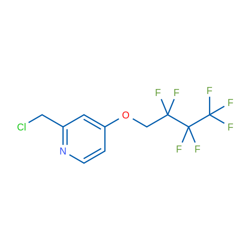 2-(Chloromethyl)-4-(2,2,3,3,4,4,4-heptafluorobutoxy)pyridine 250mg