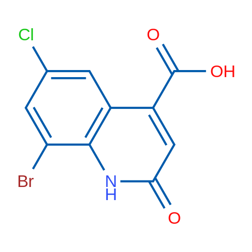 8-Bromo-6-chloro-2-oxo-1,2-dihydroquinoline-4-carboxylic acid 1g