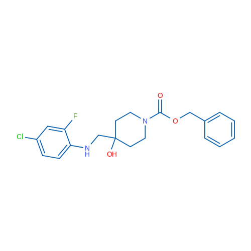 Benzyl 4-(((4-chloro-2-fluorophenyl)amino)methyl)-4-hydroxypiperidine-1-carboxylate 1g