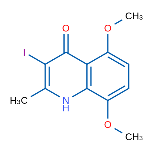 3-Iodo-5,8-dimethoxy-2-methylquinolin-4(1H)-one 1g