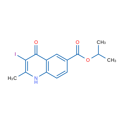 Isopropyl 3-iodo-2-methyl-4-oxo-1,4-dihydroquinoline-6-carboxylate 1g
