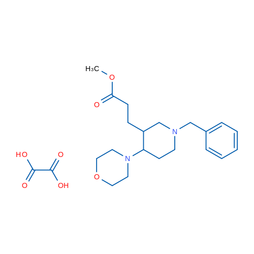 Methyl 3-(1-benzyl-4-morpholinopiperidin-3-yl)propanoate oxalate 5g