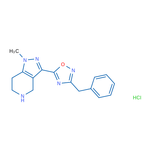 3-(3-BEnzyl-1,2,4-oxadiazol-5-yl)-1-methyl-4,5,6,7-tetrahydro-1h-pyrazolo[4,3-c]pyridine hydrochloride 1g