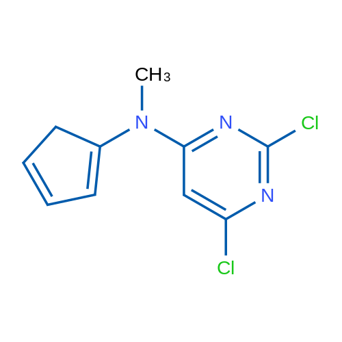 2,6-Dichloro-N-(cyclopenta-1,3-dien-1-yl)-N-methylpyrimidin-4-amine 1g