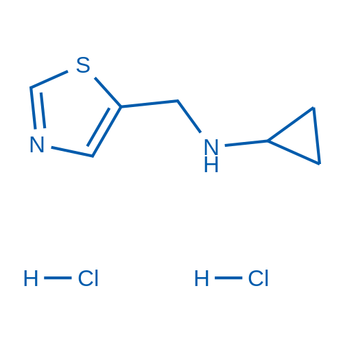 N-(Thiazol-5-ylmethyl)cyclopropanamine dihydrochloride 250mg