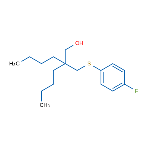 2-Butyl-2-(((4-fluorophenyl)thio)methyl)hexan-1-ol 1g