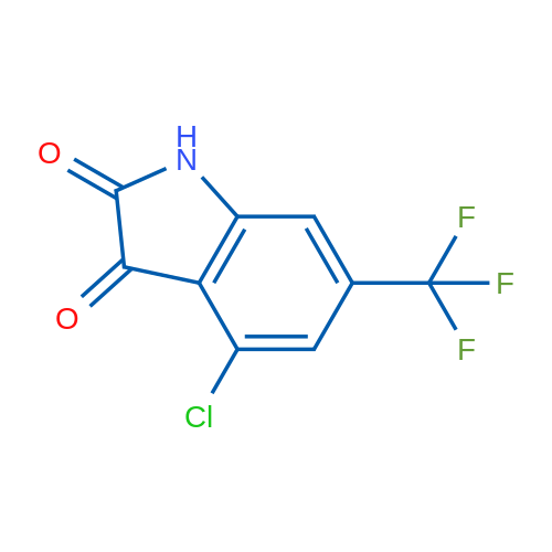 4-Chloro-6-(trifluoromethyl)indoline-2,3-dione 1g