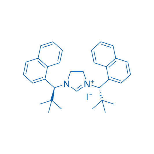 1,3-Bis((S)-2,2-dimethyl-1-(naphthalen-1-yl)propyl)-4,5-dihydro-1H-imidazol-3-ium iodide 100mg