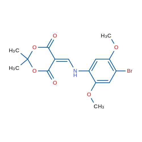5-{[(4-bromo-2,5-dimethoxyphenyl)amino]methylidene}-2,2-dimethyl-1,3-dioxane-4,6-dione 1g