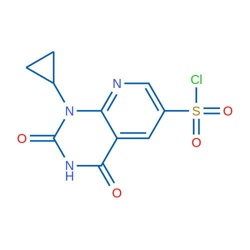 1-Cyclopropyl-2,4-dioxo-1H,2H,3H,4H-pyrido[2,3-d]pyrimidine-6-sulfonyl chloride 1g