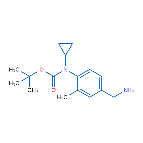 tert-Butyl N-[4-(aminomethyl)-2-methylphenyl]-N-cyclopropylcarbamate 5g
