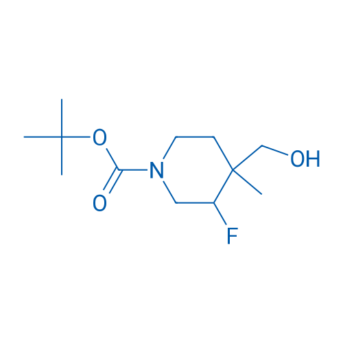 tert-Butyl 3-fluoro-4-(hydroxymethyl)-4-methylpiperidine-1-carboxylate 50mg