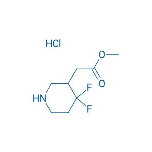 Methyl 2-(4,4-difluoropiperidin-3-yl)acetate hydrochloride 250mg